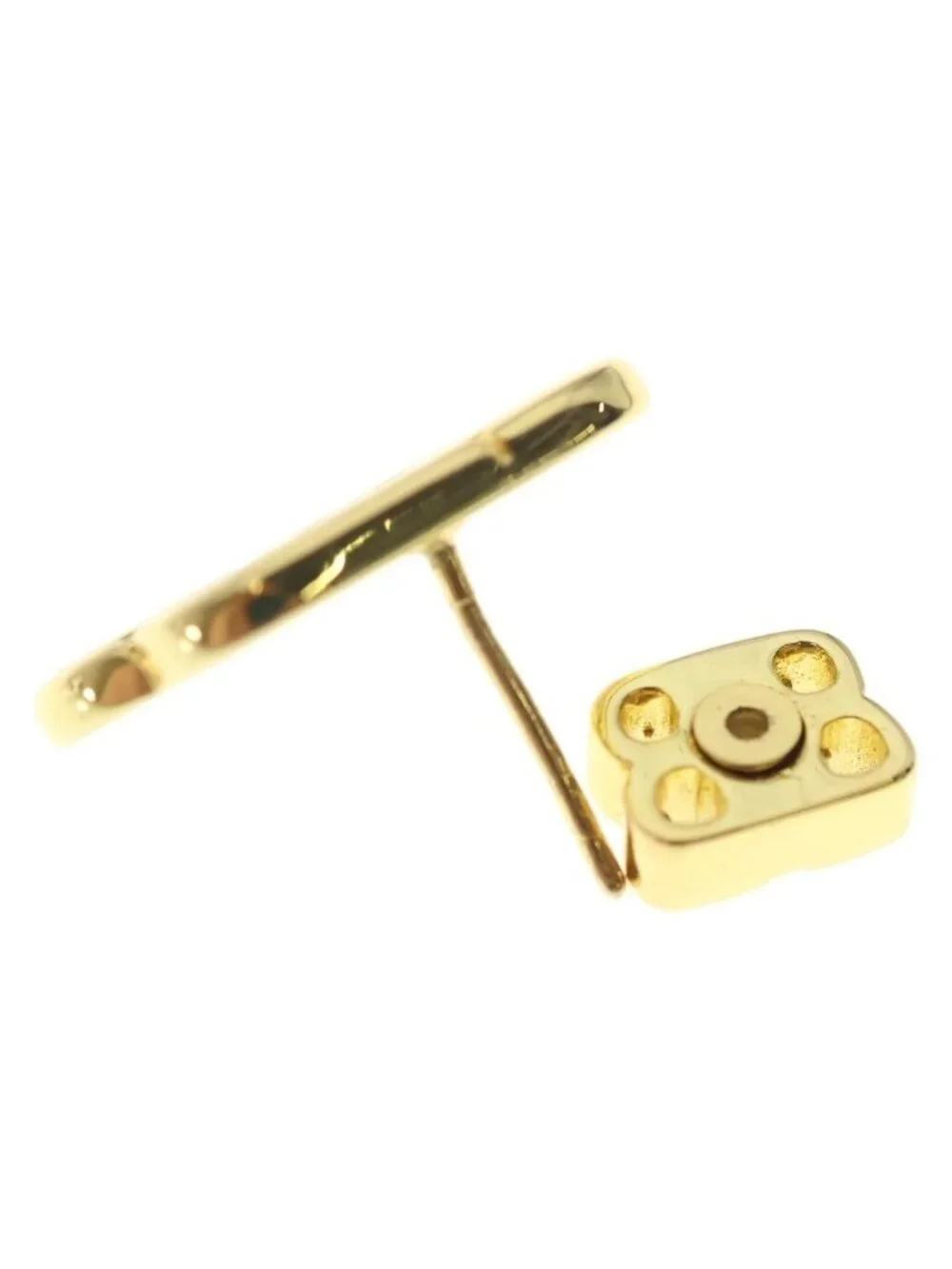 Balenciaga BB Logo Earrings Gold